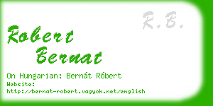robert bernat business card