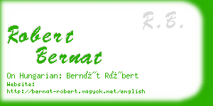 robert bernat business card